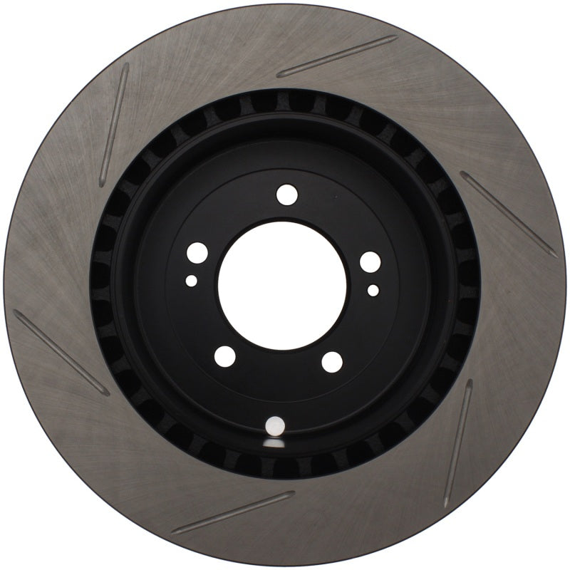 StopTech Power Slot 08-09 Evo 10 Slotted Left Rear Rotor StopTech Power Slot 08-09 Evo 10 Slotted Left Rear Rotor