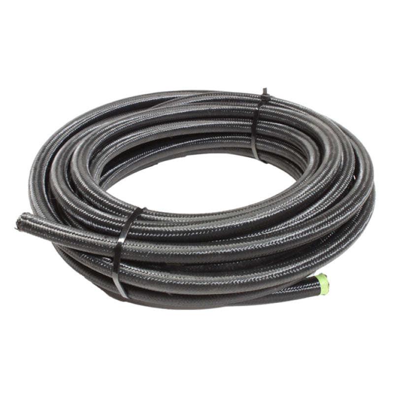 Snow 6AN Braided Stainless PTFE Hose - 30ft (Black) Snow 6AN Braided Stainless PTFE Hose - 30ft (Black)