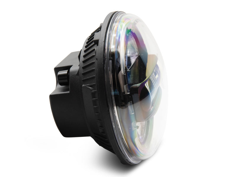 Raxiom 97-18 Jeep Wrangler TJ/JK Axial 7-Inch LED Headlights w/ DRL- Black Housing (Clear Lens) Raxiom 97-18 Jeep Wrangler TJ/JK Axial 7-Inch LED Headlights w/ DRL- Black Housing (Clear Lens)