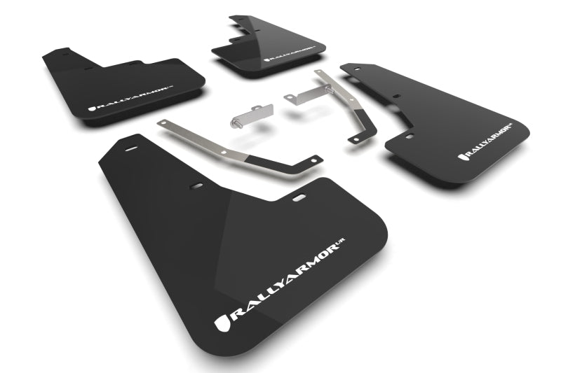 Rally Armor 24-25 Subaru Crosstrek Black UR Mud Flap White Logo Rally Armor 24-25 Subaru Crosstrek Black UR Mud Flap White Logo