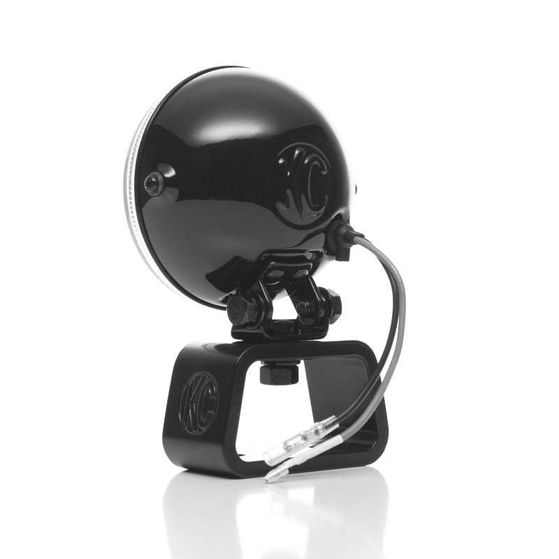 KC HiLiTES Rally 400 4in. Round Halogen Light 55w Spread Beam (Pair Pack System) - Black KC HiLiTES Rally 400 4in. Round Halogen Light 55w Spread Beam (Pair Pack System) - Black