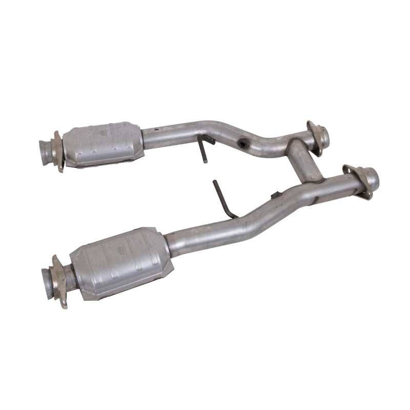 BBK 96-04 Mustang 4.6 GT / Cobra Short Mid H Pipe w Catalytic Converters 2-1/2 For Long Tube Headers BBK 96-04 Mustang 4.6 GT / Cobra Short Mid H Pipe w Catalytic Converters 2-1/2 For Long Tube Headers