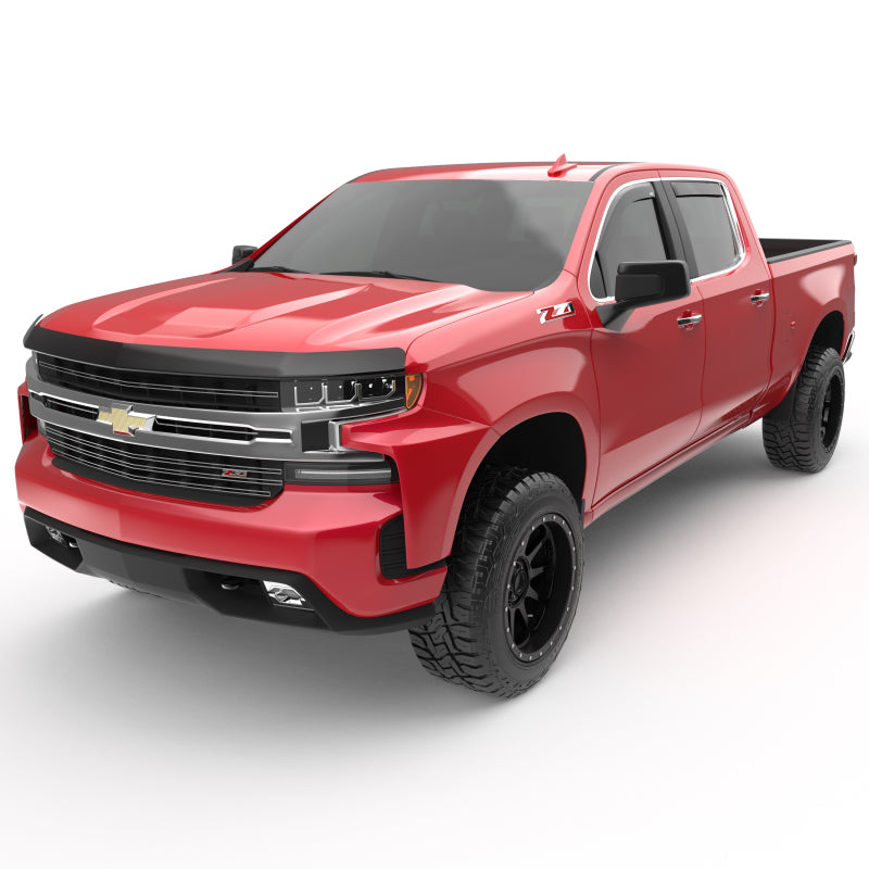 EGR 2019 Chevy 1500 Crew Cab In-Channel Window Visors - Dark Smoke EGR 2019 Chevy 1500 Crew Cab In-Channel Window Visors - Dark Smoke