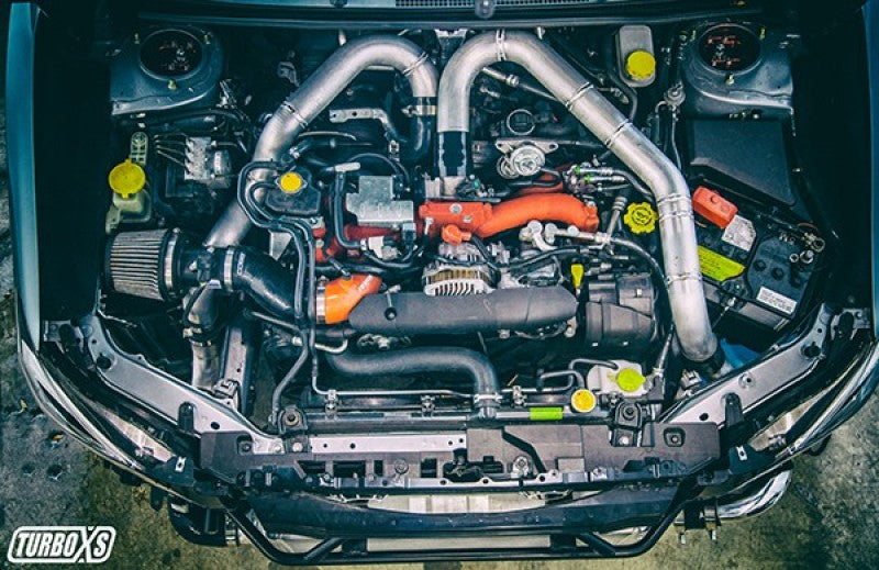 Turbo XS FMIC 2015-2017 Subaru STi - Wrinkle Red Pipes Turbo XS FMIC 2015-2017 Subaru STi - Wrinkle Red Pipes