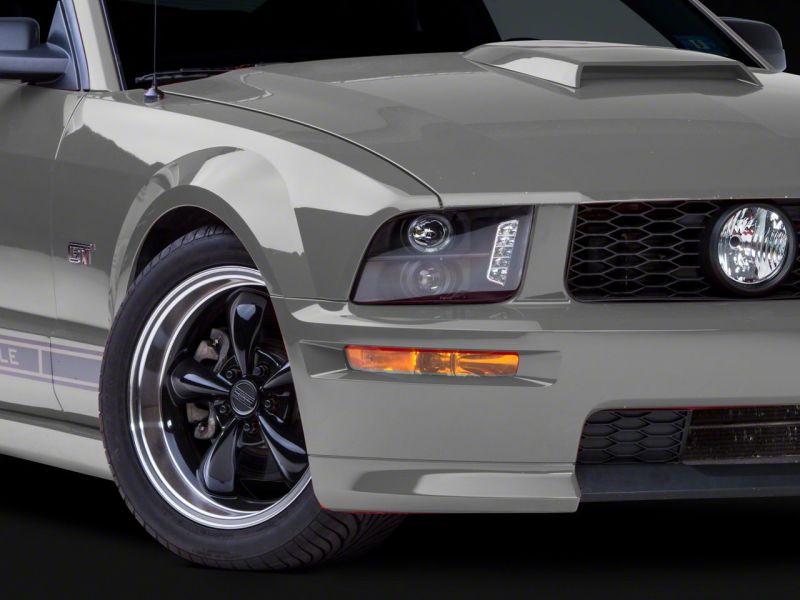 Raxiom 05-09 Ford Mustang Excluding GT500 LED Halo Projector Headlights- Blk Housing (Clear Lens) Raxiom 05-09 Ford Mustang Excluding GT500 LED Halo Projector Headlights- Blk Housing (Clear Lens)