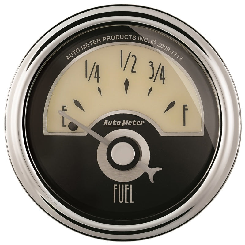 AutoMeter Gauge Fuel Level 2-1/16in. 0 Ohm(e) to 90 Ohm(f) Elec Cruiser Ad AutoMeter Gauge Fuel Level 2-1/16in. 0 Ohm(e) to 90 Ohm(f) Elec Cruiser Ad