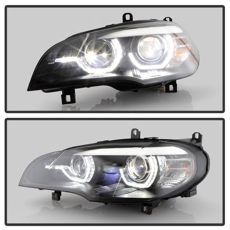Spyder BMW X5 E70 07-10 Xenon/HID AFS High-Power LED Headlights - Black PRO-YD-BMWE7007AFSHIDAP-BK Spyder BMW X5 E70 07-10 Xenon/HID AFS High-Power LED Headlights - Black PRO-YD-BMWE7007AFSHIDAP-BK