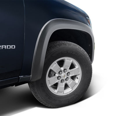 Bushwacker 15-19 Chevy Colorado (Excl. ZR2) OE Style Fender Flares 2pc Front - Black