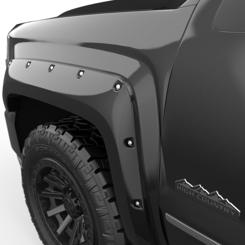 EGR 14+ Chev Silverado 5ft Bed Bolt-On Look Color Match Fender Flares - Set - Black EGR 14+ Chev Silverado 5ft Bed Bolt-On Look Color Match Fender Flares - Set - Black