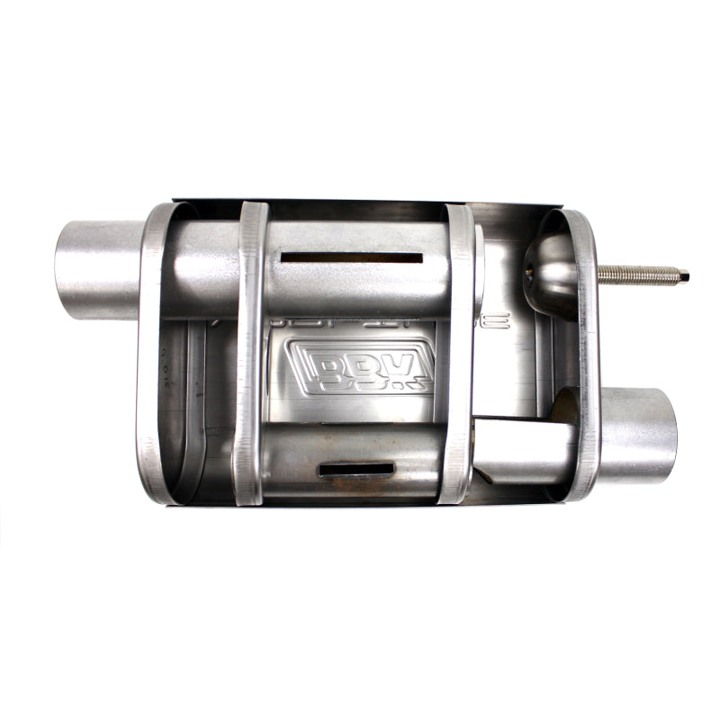 BBK VariTune Adjustable Performance Muffler 2-1/2 Offset/Offset Stainless Steel BBK VariTune Adjustable Performance Muffler 2-1/2 Offset/Offset Stainless Steel