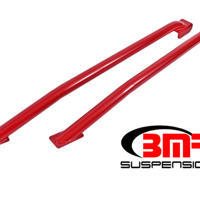 BMR 79-04 Fox Mustang Hardtop Only Weld-On Boxed STD. Subframe Connectors - Red