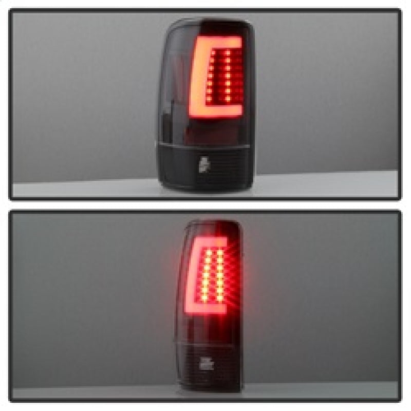 Spyder 00-06 GMC Yukon/Yukon XL V2 Light Bar LED Tail Lights - Black (ALT-YD-CD00V2-LBLED-BK) Spyder 00-06 GMC Yukon/Yukon XL V2 Light Bar LED Tail Lights - Black (ALT-YD-CD00V2-LBLED-BK)