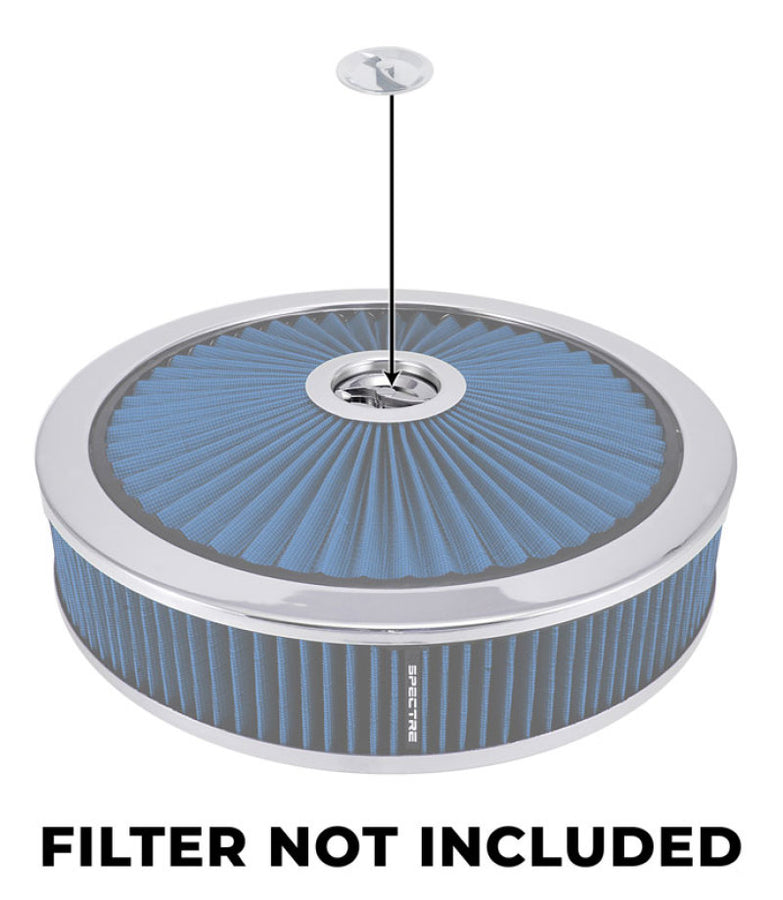 Spectre Air Cleaner Nut Low Profile (Fits 1/4in.-20 Threading) - Chrome Spectre Air Cleaner Nut Low Profile (Fits 1/4in.-20 Threading) - Chrome