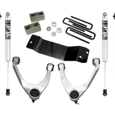 Superlift 07-16 Chevy Silv 4WD 3.5in Lift Kit w/ Steel Cntrl Arms Fox Front Coilover & 2.0 Rear