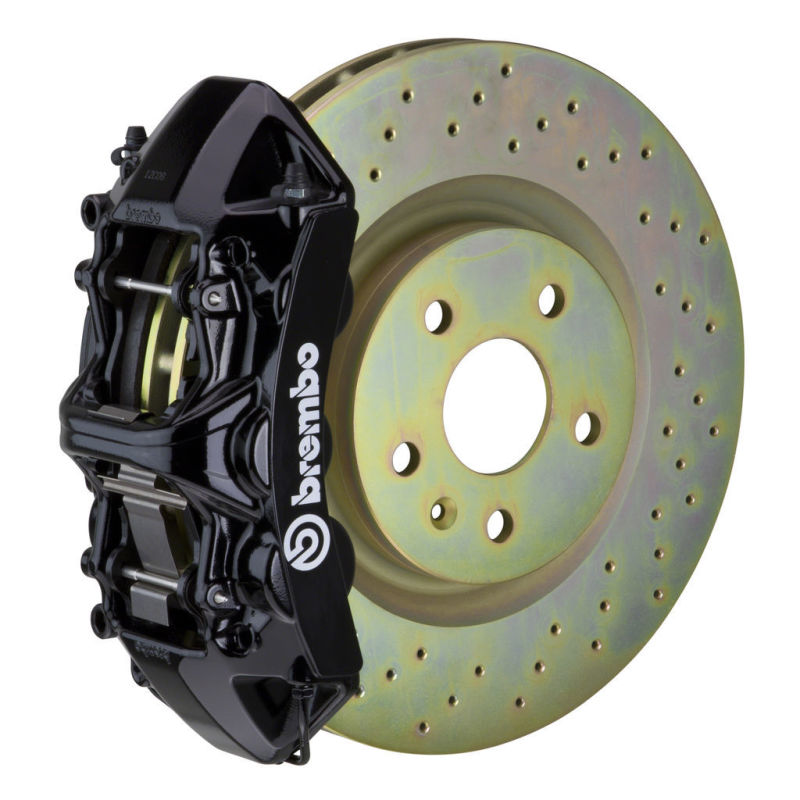 Brembo 05-14 Mustang GT Excl non-ABS Equipped Fr GT BBK 6Pist Cast 355x32 1pc Rtr Drill-Black Brembo 05-14 Mustang GT Excl non-ABS Equipped Fr GT BBK 6Pist Cast 355x32 1pc Rtr Drill-Black