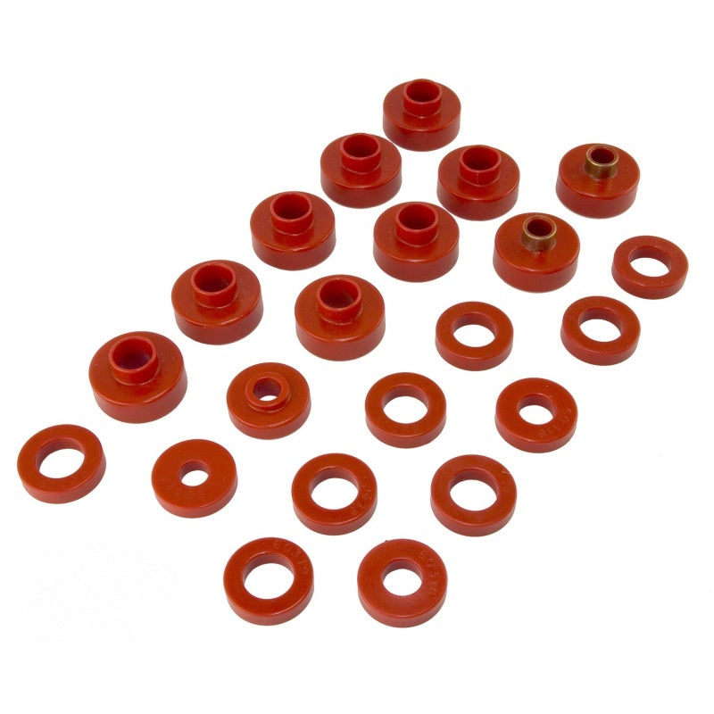 Rugged Ridge Body Mount Kit Red 76-79 22 Pieces Rugged Ridge Body Mount Kit Red 76-79 22 Pieces