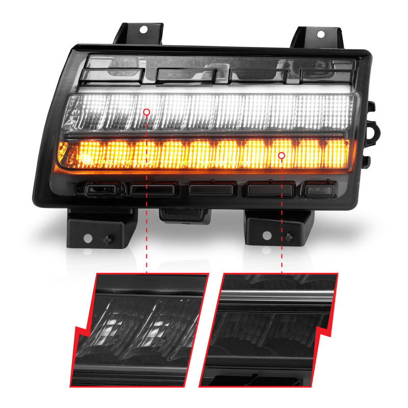 ANZO Wrangler 18-21/Gladiator 20+ LED Side Marker Lights Smoke w Sequential Signal ANZO Wrangler 18-21/Gladiator 20+ LED Side Marker Lights Smoke w Sequential Signal