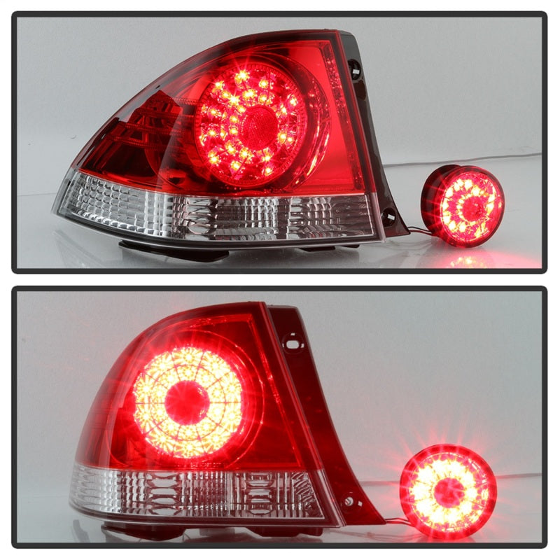 Spyder 01-03 Lexus IS300 LED Tail Lights - Red Clear ALT-YD-LIS300-LED-SET-RC Spyder 01-03 Lexus IS300 LED Tail Lights - Red Clear ALT-YD-LIS300-LED-SET-RC