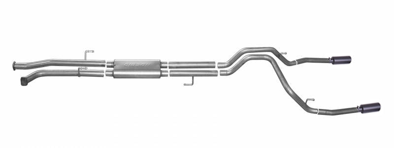 Gibson 08-13 Toyota Tundra Base 5.7L 2.5in Cat-Back Dual Split Exhaust - Black Elite Gibson 08-13 Toyota Tundra Base 5.7L 2.5in Cat-Back Dual Split Exhaust - Black Elite