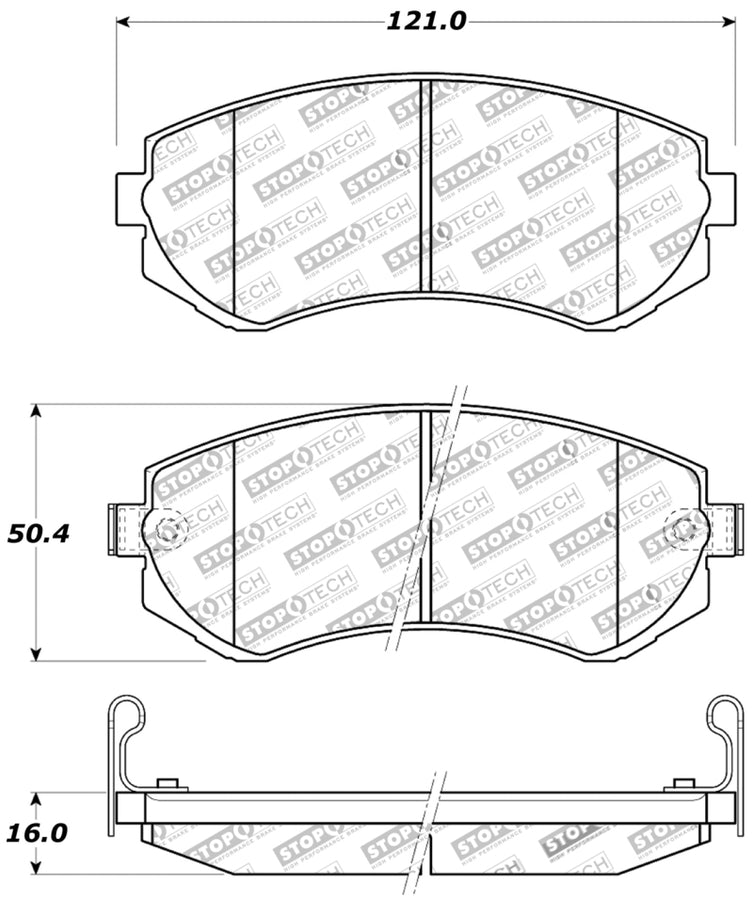 StopTech Performance 89-06/96 Nissan 240SX Front Brake Pads StopTech Performance 89-06/96 Nissan 240SX Front Brake Pads