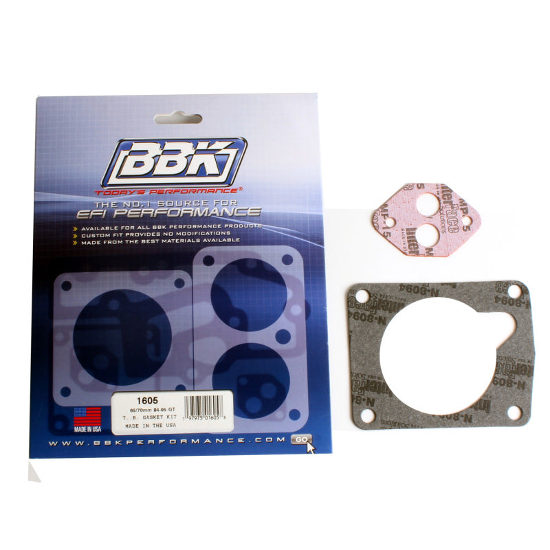 BBK 94-95 Mustang 5.0 65 70mm Throttle Body Gasket Kit BBK 94-95 Mustang 5.0 65 70mm Throttle Body Gasket Kit