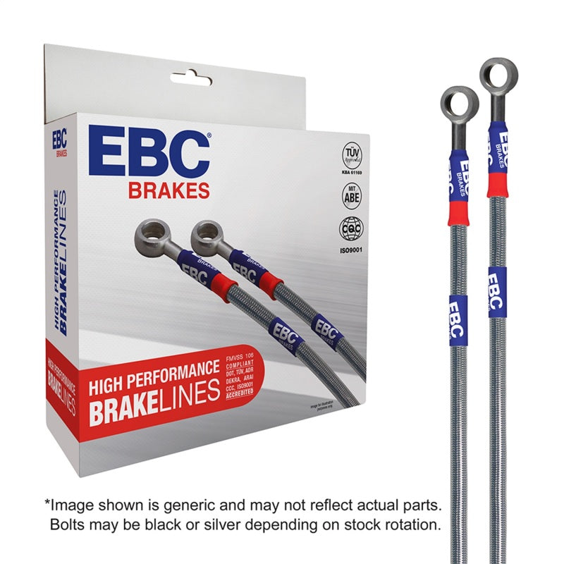 EBC 03-06 Jeep Wrangler 2.4L Stainless Steel Brake Line Kit EBC 03-06 Jeep Wrangler 2.4L Stainless Steel Brake Line Kit