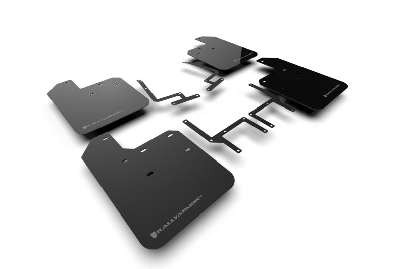 Rally Armor 18-25 Jeep JL Wrangler Black UR Mud Flap w/Grey Logo Rally Armor 18-25 Jeep JL Wrangler Black UR Mud Flap w/Grey Logo