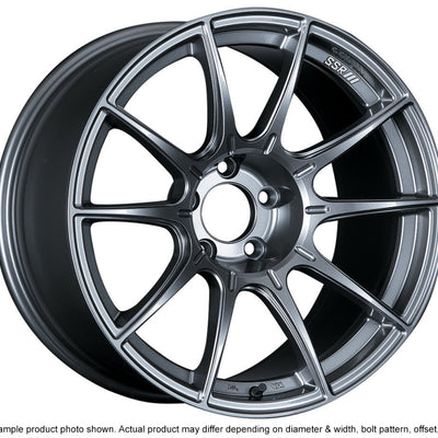 SSR GTX01 18x10.5 5x114.3 15mm Offset Dark Silver Wheel Evo X / G35 / 350z / 370z