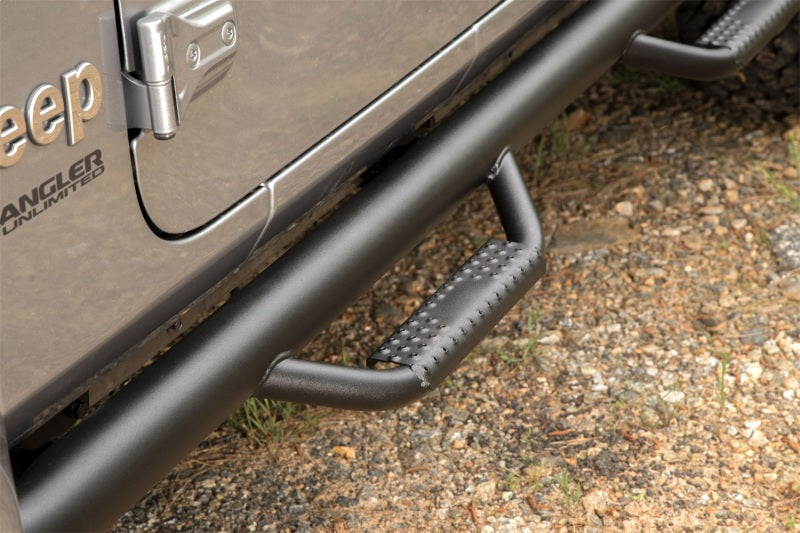 Rugged Ridge Spartan Nerf Bar Textured Black 18-20 Jeep Wrangler JL 4 Door Rugged Ridge Spartan Nerf Bar Textured Black 18-20 Jeep Wrangler JL 4 Door