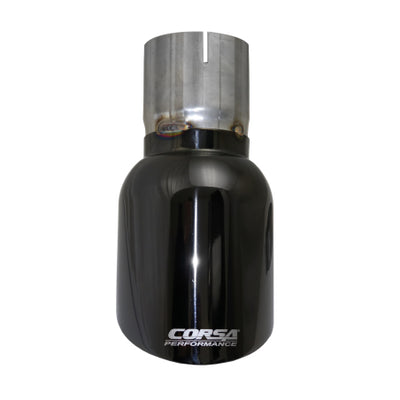 Corsa 2009-2019 Single Universal 3.0in Inlet / 4.5in Outlet Black PVD Pro-Series Tip Kit