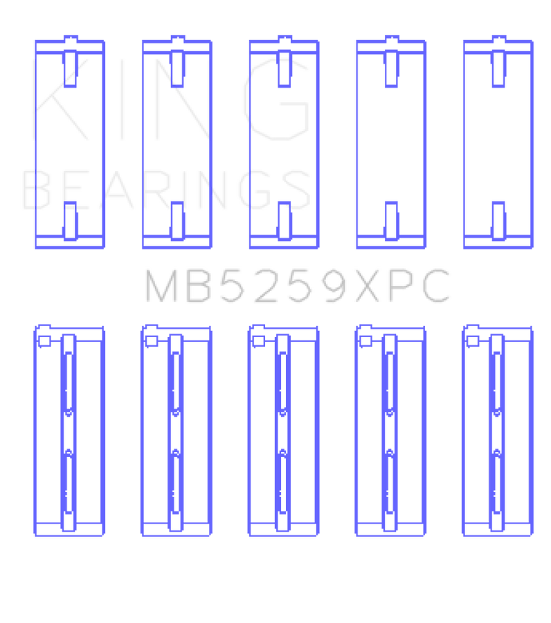 King Honda A-Series/B-Series/K-Series pMaxKote Performance Main Bearing Set - Size STD King Honda A-Series/B-Series/K-Series pMaxKote Performance Main Bearing Set - Size STD