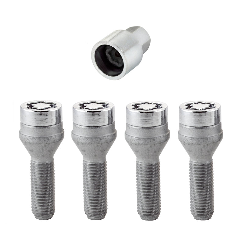 McGard Wheel Lock Bolt Set - 4pk. (Cone Seat) M12X1.5 / 17mm Hex / 31.7mm Shank Length - Chrome McGard Wheel Lock Bolt Set - 4pk. (Cone Seat) M12X1.5 / 17mm Hex / 31.7mm Shank Length - Chrome
