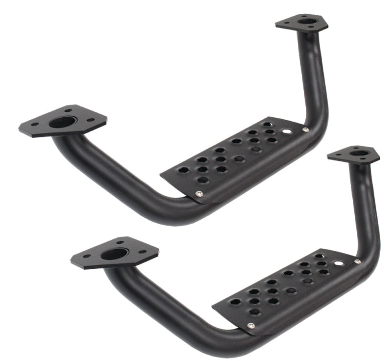 Go Rhino Dominator Extreme D6 SideSteps - Tex Blk - 4in Drop Down Steps (Pair) Go Rhino Dominator Extreme D6 SideSteps - Tex Blk - 4in Drop Down Steps (Pair)