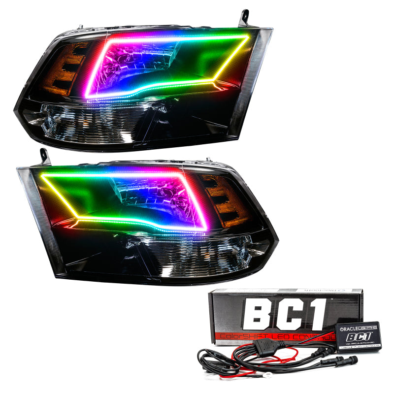 Oracle 09-17 RAM 1500 TRX Quad Pre-Assembled Headlights Blk Housing - w/ BC1 Cntrl SEE WARRANTY Oracle 09-17 RAM 1500 TRX Quad Pre-Assembled Headlights Blk Housing - w/ BC1 Cntrl SEE WARRANTY