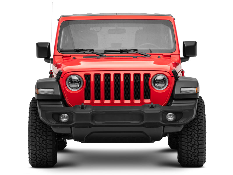 Raxiom 18-22 Jeep Wrangler JL/JT Axial 9-Inch LED Headlights w/RGB Halo- Blk Housing (Clear Lens) Raxiom 18-22 Jeep Wrangler JL/JT Axial 9-Inch LED Headlights w/RGB Halo- Blk Housing (Clear Lens)