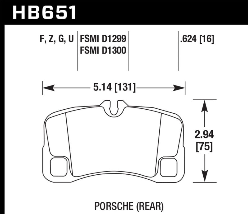 Hawk 07-08 Porsche 911 Turbo/911 GT3/911 GT3 CUP Rear DTC-70 Race Brake Pads Hawk 07-08 Porsche 911 Turbo/911 GT3/911 GT3 CUP Rear DTC-70 Race Brake Pads