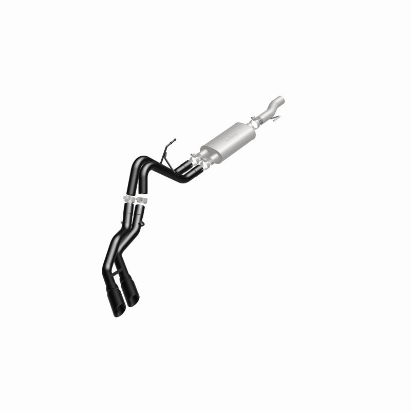 MagnaFlow SYS Cat-Back 10-14 Ford Raptor 6.2L V8 2.5/3in Black Dual Same Side Exit Rear 3.5 Tips MagnaFlow SYS Cat-Back 10-14 Ford Raptor 6.2L V8 2.5/3in Black Dual Same Side Exit Rear 3.5 Tips