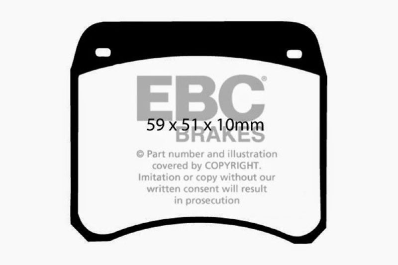 EBC 63-69 Rover Mini Cooper Greenstuff Front Brake Pads EBC 63-69 Rover Mini Cooper Greenstuff Front Brake Pads