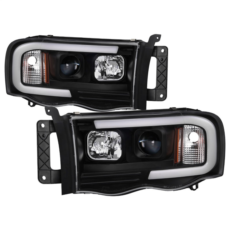 Spyder 02-05 Dodge Ram 1500 Light Bar Projector Headlights - Black (PRO-YD-DR02V2-LB-BK) Spyder 02-05 Dodge Ram 1500 Light Bar Projector Headlights - Black (PRO-YD-DR02V2-LB-BK)