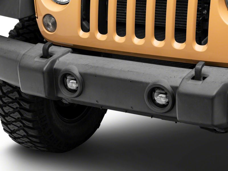 Raxiom 07-18 Jeep Wrangler JK Axial Series 4-In LED Fog Lights- Clear Raxiom 07-18 Jeep Wrangler JK Axial Series 4-In LED Fog Lights- Clear