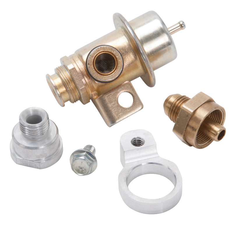 Edelbrock Fuel Pressure Regulator Kit Rail Mounted -6 An 57-61 PSI Edelbrock Fuel Pressure Regulator Kit Rail Mounted -6 An 57-61 PSI