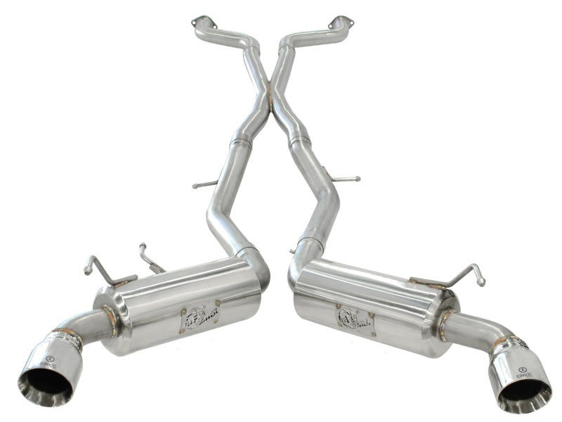 aFe Takeda 2.5inch SS Exhaust Cat-Back 09-13 Nissan 370Z V6 3.7L Polished Tips aFe Takeda 2.5inch SS Exhaust Cat-Back 09-13 Nissan 370Z V6 3.7L Polished Tips
