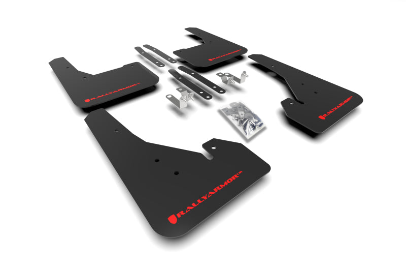 Rally Armor 18-24 Toyota Corolla Hatchback Black UR Mud Flap Red Logo Rally Armor 18-24 Toyota Corolla Hatchback Black UR Mud Flap Red Logo