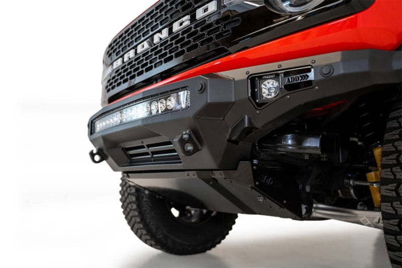 Addictive Desert Designs 2021+ Ford Bronco Stealth Fighter Front Bumper Skid Plate Kit Addictive Desert Designs 2021+ Ford Bronco Stealth Fighter Front Bumper Skid Plate Kit
