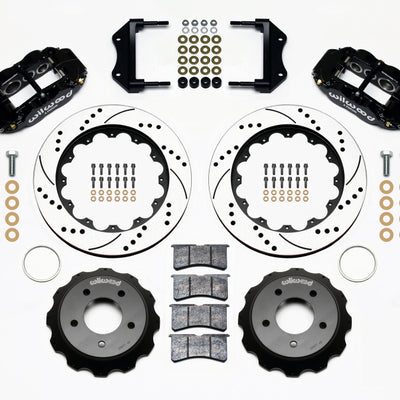 Wilwood Narrow Superlite 6R Front Hat Kit 14.00in Drilled 84-87 Corvette C4