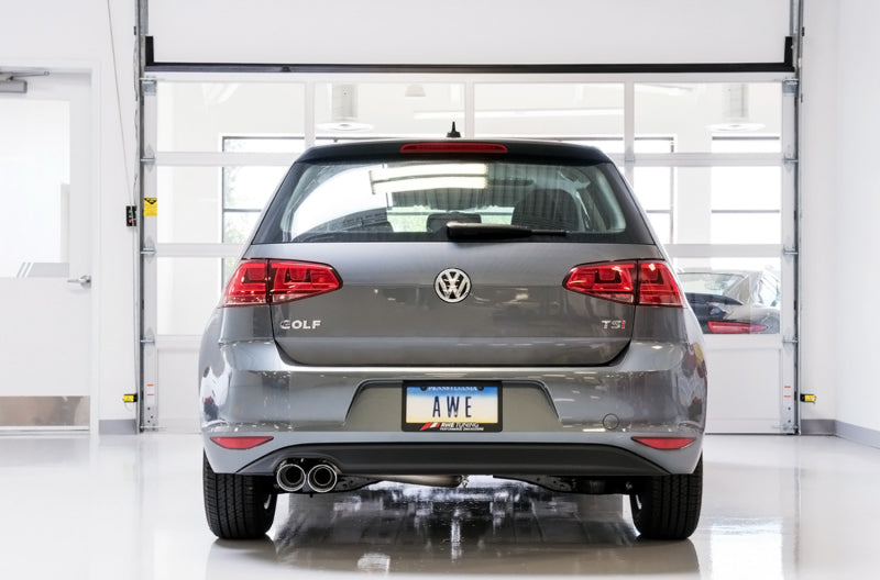 AWE Tuning VW MK7 Golf 1.8T Touring Edition Exhaust w/Chrome Silver Tips (90mm) AWE Tuning VW MK7 Golf 1.8T Touring Edition Exhaust w/Chrome Silver Tips (90mm)