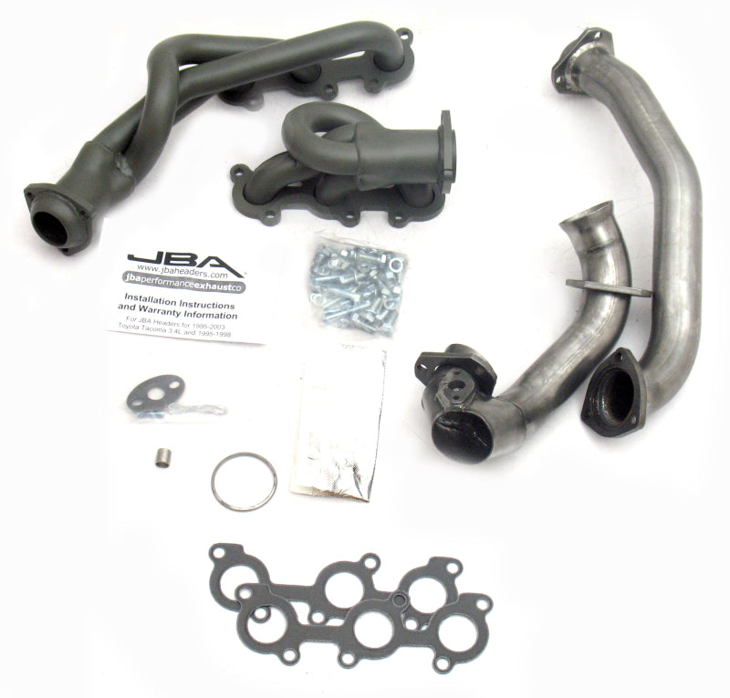 JBA 01-04 Toyota 3.4L V6 w/o EGR 1-1/2in Primary Ti Ctd Cat4Ward Header JBA 01-04 Toyota 3.4L V6 w/o EGR 1-1/2in Primary Ti Ctd Cat4Ward Header