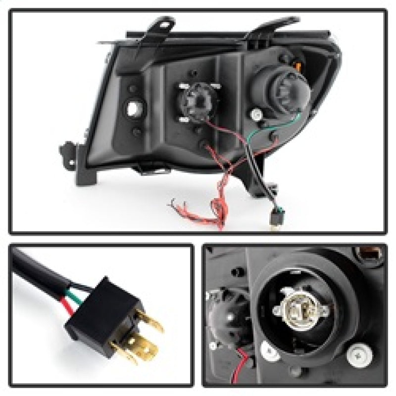 xTune Toyota Tacoma 05-11 Halo Projector Headlights Black PRO-JH-TT05-LED-BK xTune Toyota Tacoma 05-11 Halo Projector Headlights Black PRO-JH-TT05-LED-BK