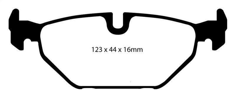 EBC 99-01 Saab 9-5 2.3 Turbo (Aero) Yellowstuff Rear Brake Pads EBC 99-01 Saab 9-5 2.3 Turbo (Aero) Yellowstuff Rear Brake Pads