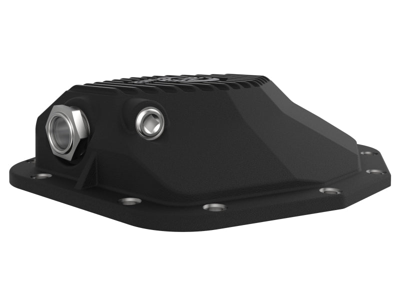 aFe POWER 21-22 Ram 1500 TRX Hemi V8 6.2L (sc) PRO Series Rear Differential Cover Black w/ Machined aFe POWER 21-22 Ram 1500 TRX Hemi V8 6.2L (sc) PRO Series Rear Differential Cover Black w/ Machined